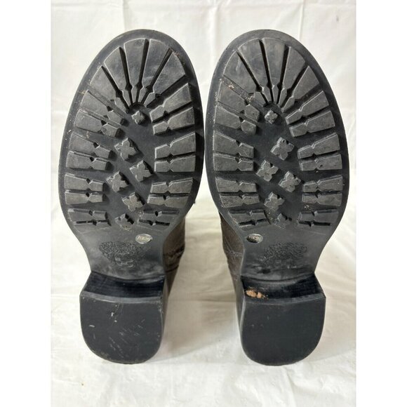 VINCE CAMUTO WEXLE GRAY LEATHER RIDING BOOTS SIZE 9.5 M - Picture 6 of 14